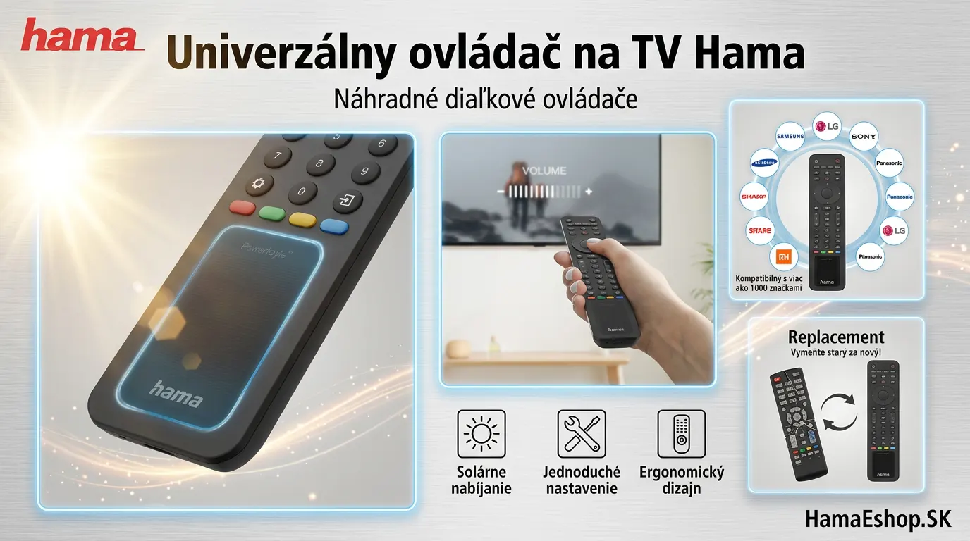 Univerzálny ovládač na TV Hama